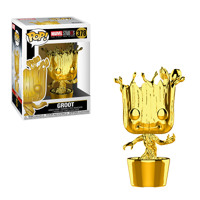 Funko Pop! MARVEL STUDIOS: Groot [Gold Chrome] #378